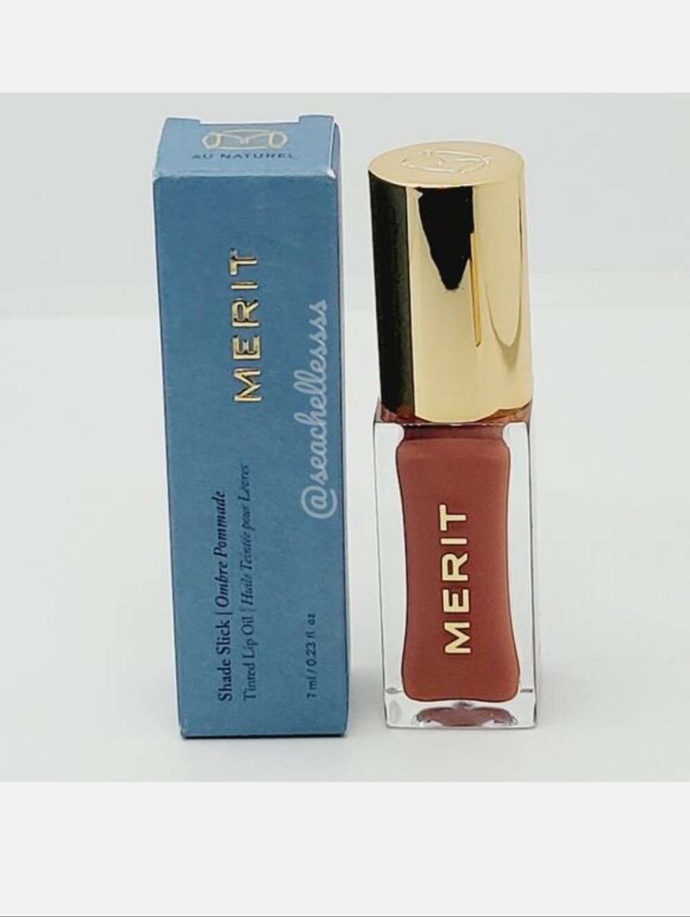 Au Naturel Shade Slick Tinted Lip Oil Merit Brand New In Box